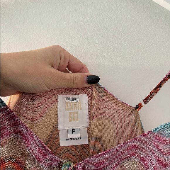 ANNA SUI Swirly Rainbow Knit Dress - Picture 12 of 16